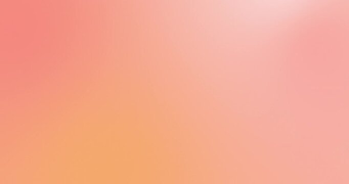 4K 60fps soft peach coral orange abstract gradient background. Smooth blurred transitions with warm sunset pastel glow, gentle light diffusion, and subtle motion. Dreamy seamless loop ideal.