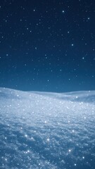 Naklejka premium Sparkling snowy night sky mobile wallpaper