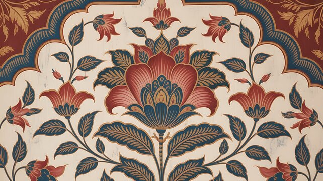 seamless pattern with floral pattern