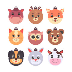 Kawaii Christmas elements