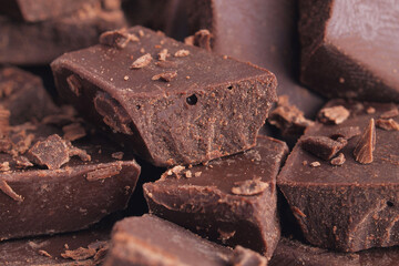 Black chocolate texture