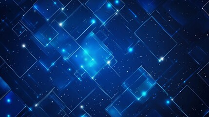 Stunning blue abstract background with glowing lines and shapes for technology, science, or modern business presentations and marketing materials