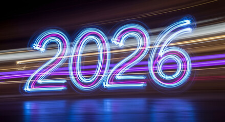 2026 Light Painting Neon Trails and Futuristic Glow
