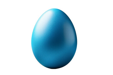Einn blaues Osterei vor transparenten Hintergrund