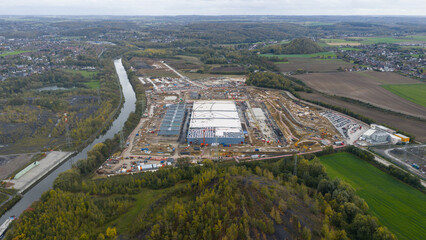 Farciennes AI Data Center Expansion Aerial View