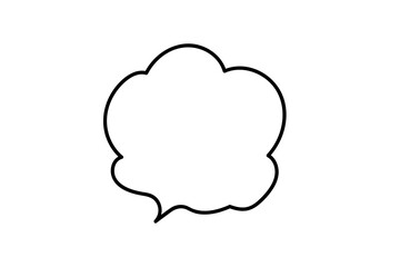 シンプルで可愛い吹き出し