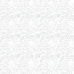 Seamless Vector Texture of White Crumpled Paper
