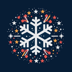 New Year's snowflake logo. 
Snowflake set on isolated background. Isolated snowflake vector icon logo snow Xmas cartoon character symbol collection. Frost background. Christmas icon. Happy New Year 20