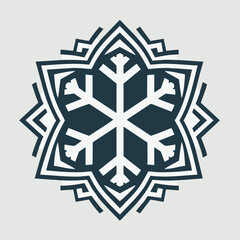 New Year's snowflake logo. 
Snowflake set on isolated background. Isolated snowflake vector icon logo snow Xmas cartoon character symbol collection. Frost background. Christmas icon. Happy New Year 20