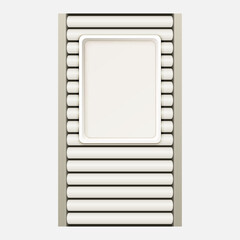 Naklejka na ściany i meble Airport luggage tray realistic mockup. Conveyor trays vector template