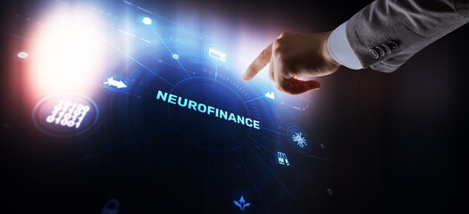 Neurofinance research studying brain activity and financial decision-making processes with advanced technology