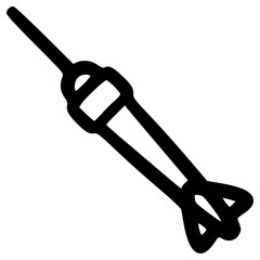 doodle dart illustration hand drawn outline vector