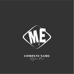 Vector ME illustration of a logo for a company background abstract