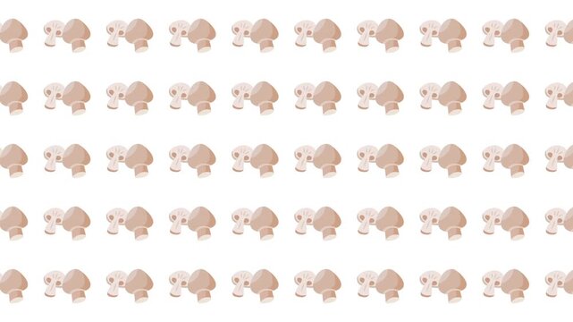 Ideal for culinary blogs, recipe books, and nature magazines. Rows of white and brown mushrooms make the perfect backdrop.