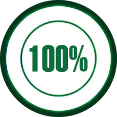 Infographic Circle with neon glow effect isolated on a white background