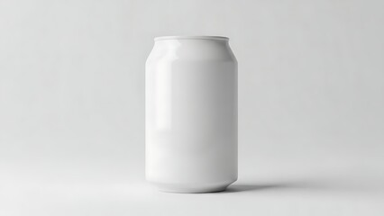 Blank White Aluminum Can Mockup for Branding and Design.