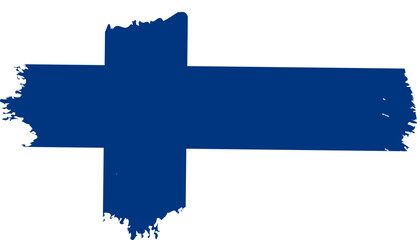 Finland Map Flag Design Vector Illustration