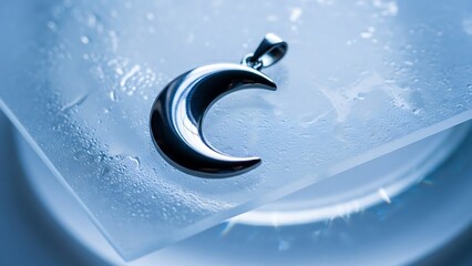 Elegant Crescent Moon Pendant Symbol of Night Sky, Style, and Minimalist Fashion