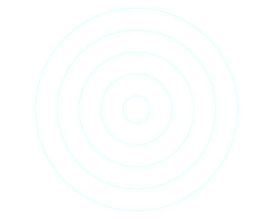 Glowing Target - Concentric Ripples with a Neon Aura