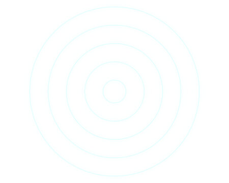 Glowing Target - Concentric Ripples with a Neon Aura