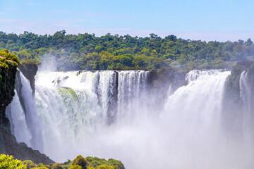 Foz do Iguacu Iguazu Falls waterfall fall waterfalls Argentina Brazil.
