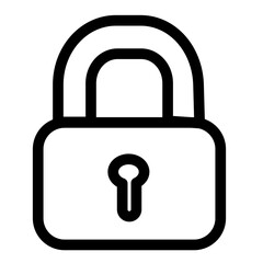 lock icon vector illustration