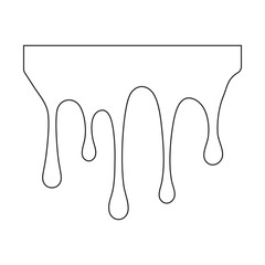Hollow Melted Drips Liquid Shaped Icon