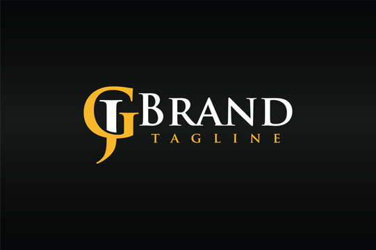 monogram letter JG classic logo
