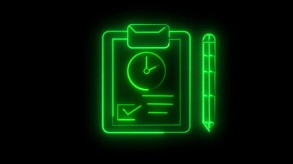 top view panning shot of write a daily activity schedule in a book
