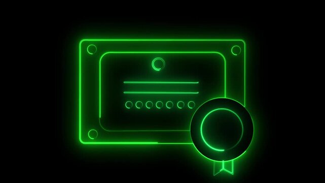 Animated candidate profile icon. Verified member or Person certificate