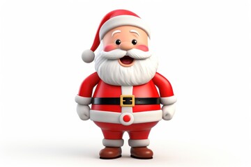 Obraz premium Christmas new year standing white background.