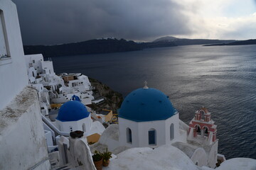 ギリシャサントリーニ島イアの景色