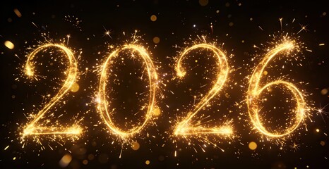 Background of 2026, Number 2026, New Year Background