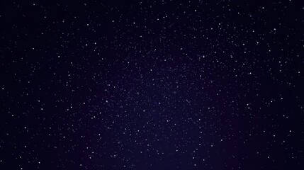 Dark Blue Night Sky Illuminated By Countless Sparkling Points of Light