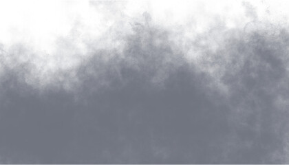 Obraz premium Rising Fog Smoke Top Border Gray Atmospheric