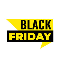 Black Friday clearance png, yellow colour edition, big sale badge, advertisement graphic