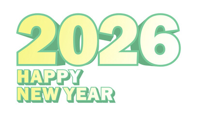 Retro Pop 2026 New Year Vector – Playful Layered Text