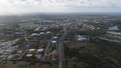Fawley Refinery Industrial Complex Aerial Overview