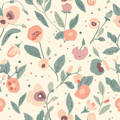 seamless pattern with flowers
