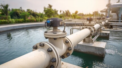 Industrial Pipes and Monitoring System over Water