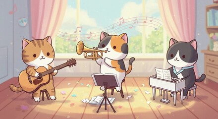 Cats Playing Music