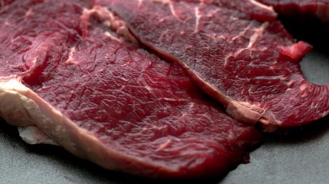 Close-Up of Raw Beef Steak	