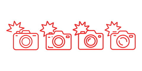 Photo camera photography concept for social media graphic vector