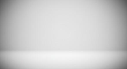 Minimalist White Background with Soft Gradient for Product Display or Design Use
