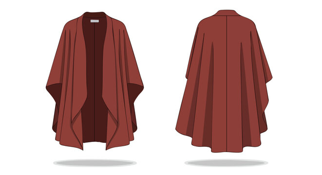 Fashionable russet open front cardigan visualization, designed for ultimate comfort and effortless styling versatility, showcasing a modern garment