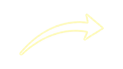 vector illustration of a Yellow arrow on white background png image.