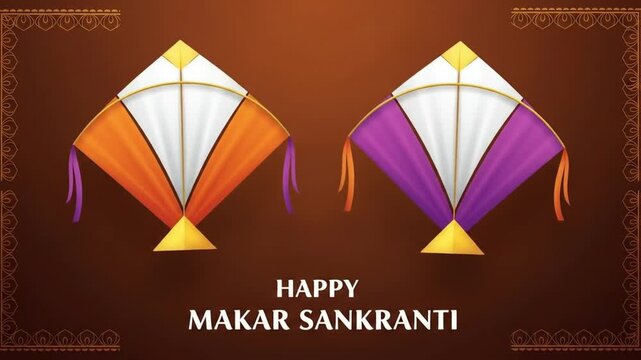 Makar Sankranti festival celebration beautiful background design