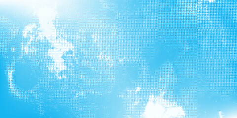 Colorful abstract background with white and blue color, halftone effect, dot pattern. Vector illustration.