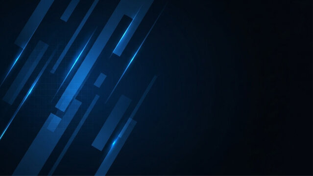 Dark Tech Corporate Background with Glowing Blue Diagonal Lines and Clean Futuristic Design
