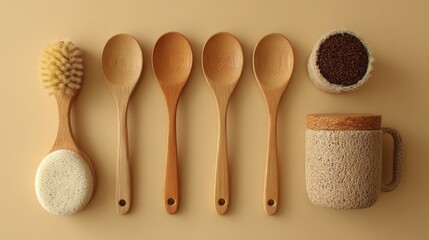 Biodegradable cleaning kit featuring paper and plantfiber components highlighting a green alternative for ecoconscious consumers seeking plasticfree solutions.